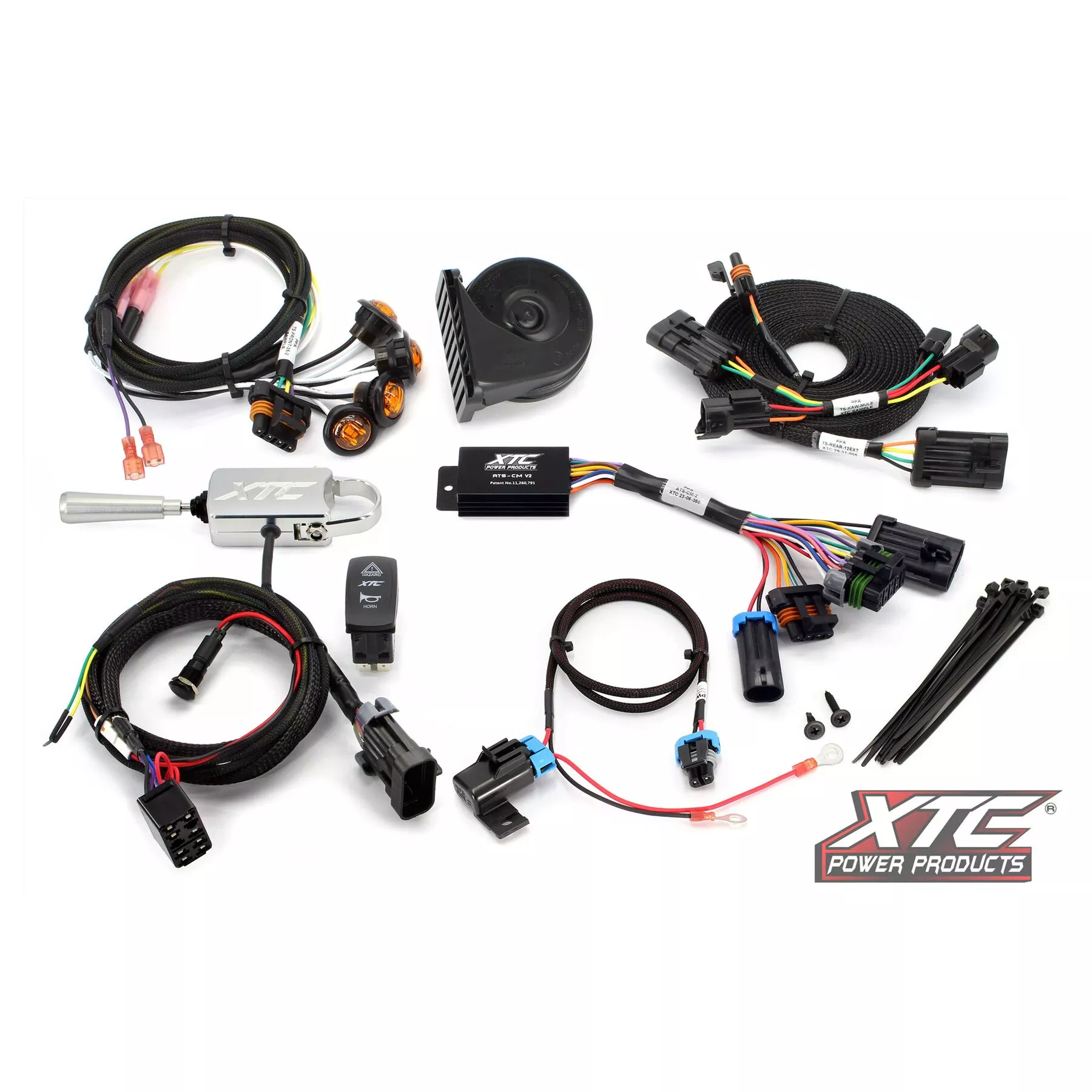 XTC Power Products Self-Canceling Turn Signal Kit w/Billet Lever Kawasaki Mule Pro 2017-2026