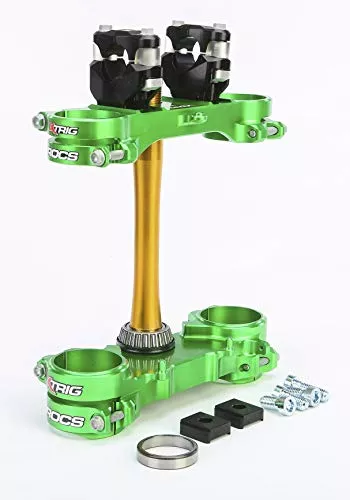 Xtrig 138-2120 Rocs Tech Clamp Set Green Kawasaki 23Mm