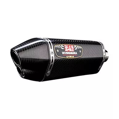 Yoshimura R-77D Dual Outlet Slip-On Exhaust (Street/Carbon Fiber)